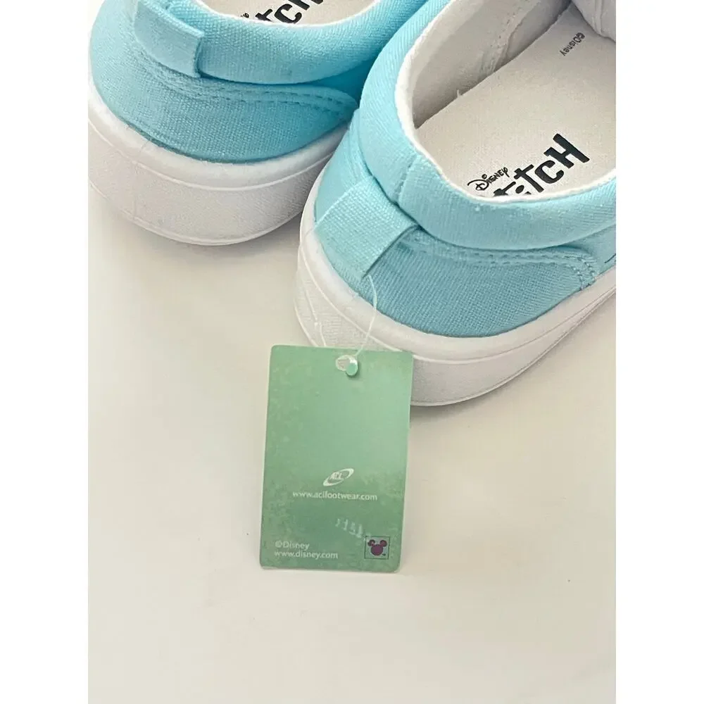 Disney Lilo and Stitch Lowtop Sneakers - Stitch Low Top Shoes Slipon Size 6 - Picture 7 of 8